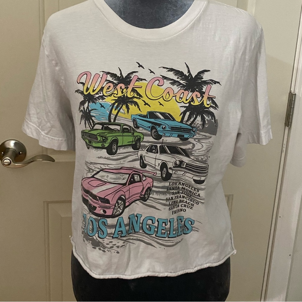 Los Angeles cropped T shirt